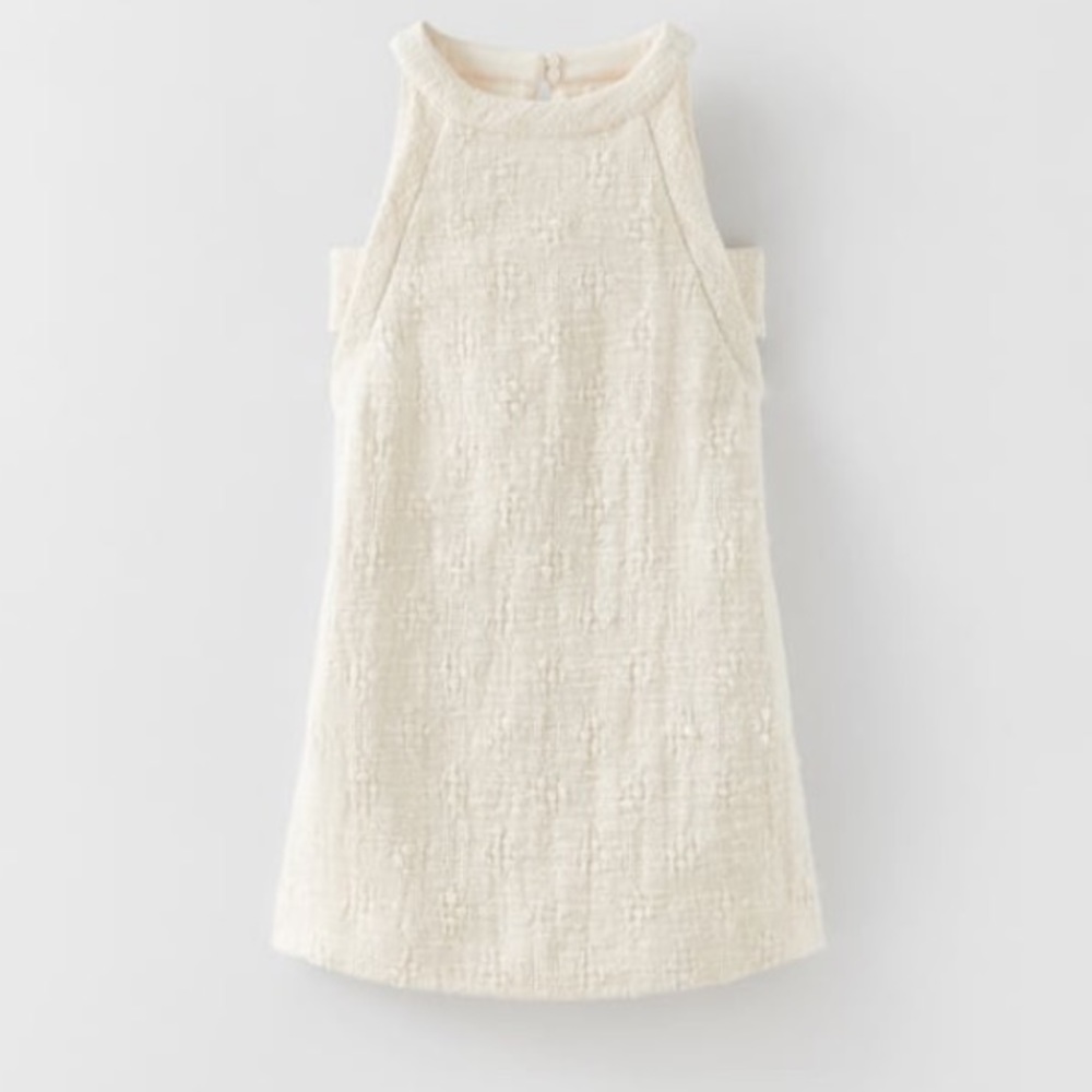 ZARA TEXTURED CUT OUT DRESS